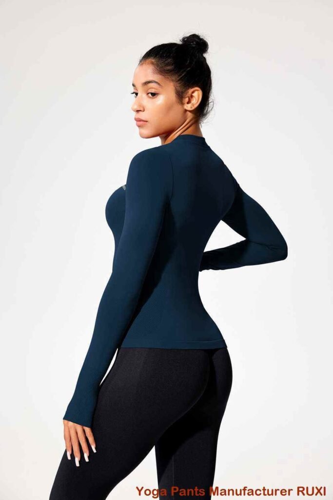 लंबा काला योग पैंट RUXI